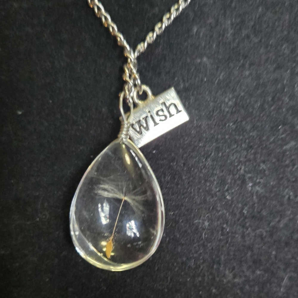 Silver Wish dandelion seed Pendant Necklace LAST ONE! - Picture 5 of 5